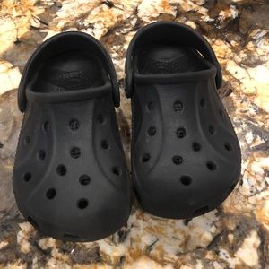 Two pairs! Toddler crocs size 6-7 good condition